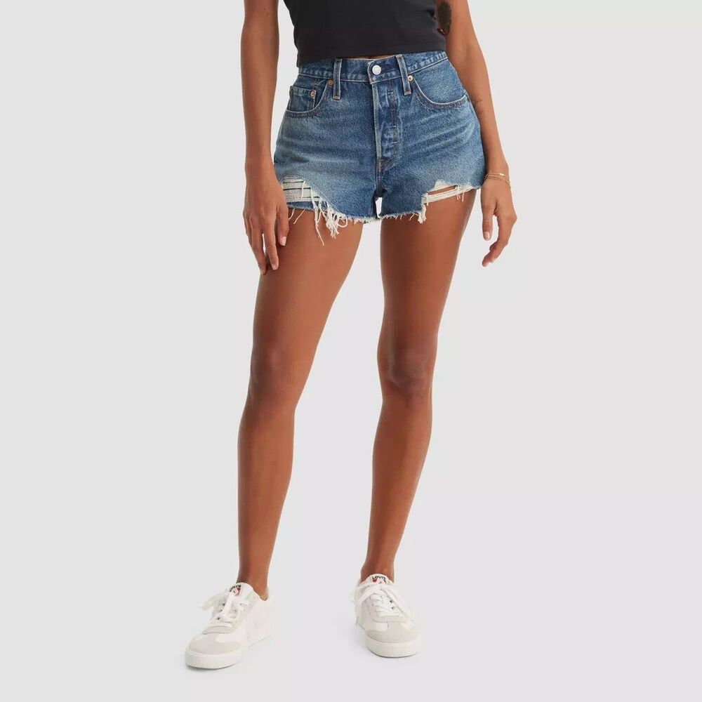 Levi's 501 Original Fit High-Rise Women's Jean Shorts- Size 26 - NEW